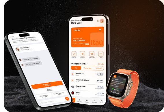 Projeto Itaú: Experiência omnichannel para integrar diferentes canais digitais do Itaú, melhorando a continuidade da jornada do usuário.
